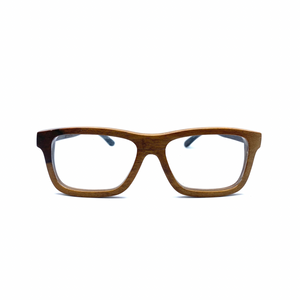 Wooden rectangle frame, lightweight glasses, funky glasses for men and women